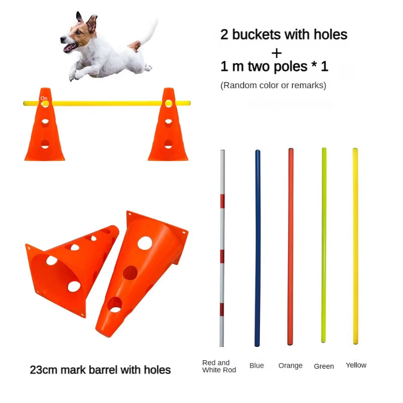 Pet Agility Training Set Jumping Bar Dog Obstacle Training Equipment Hurdle Training Dog Training Device Pet Supplies